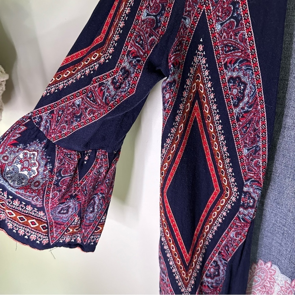 Paisley Lightweight Flounce Kimono - Picture 6 of 13